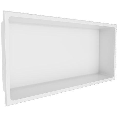 Nautika - 12x24 - Niche Acier Inoxidable Blanc ||N1224W - Ceramed
