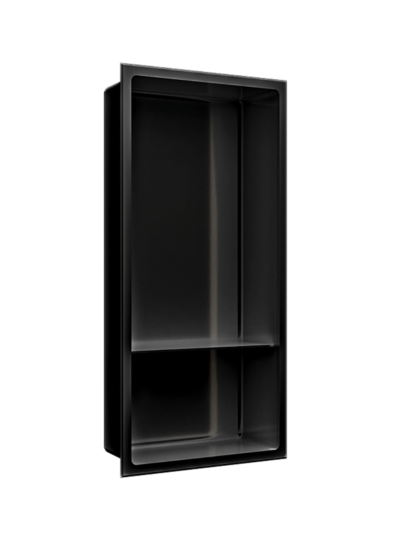 Nautika - 24x12 - Niche Verticale Inox Tablette Noir ||N2412TXB - Ceramed