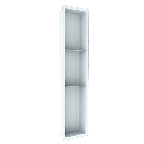 Nautika - 8"x36" - Niche Deux Tablettes Blanc ||N368TW - Ceramed