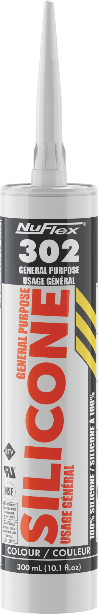 Nuco - NuFlex 302 scellant 100% silicone pour usage général bronze cartouche 300 ml