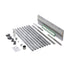 Oatey - Kit de drain de douche linéaire 26" à 48 “ Kit QuickDrain WallDrain en acier inoxydable 2” avec couvercle à encastrer brossé 48"