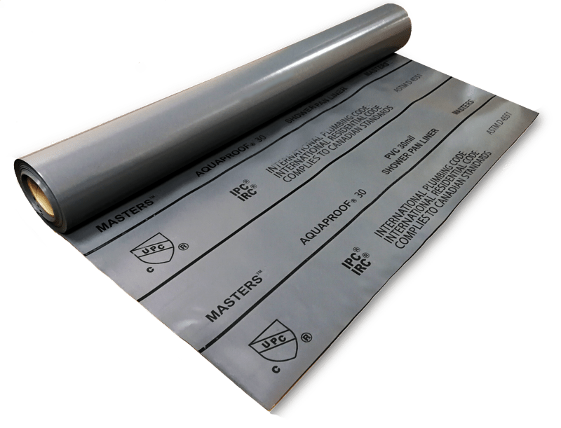 Oatey - Membrane de revêtement de douche Masters Aquaproof PVC 6' x 33.3' - 30 mil (vendu en pi²)