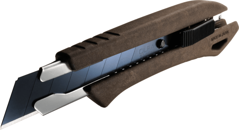 Olfa - Couteau utilitaire de verrouillage automatique composite en bois WD-Al 18 mm ||3729325 - Ceramed