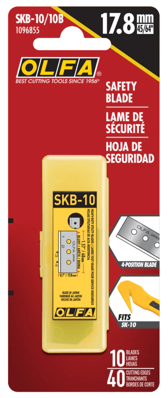 Olfa - Lame utilitaire à 4 positions pour SK-10 (paquet de 10)