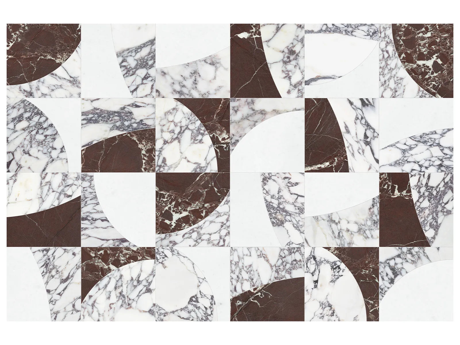 Utopio Eclypse Natural Stone Mosaic - Orchid ||5001-0410-0