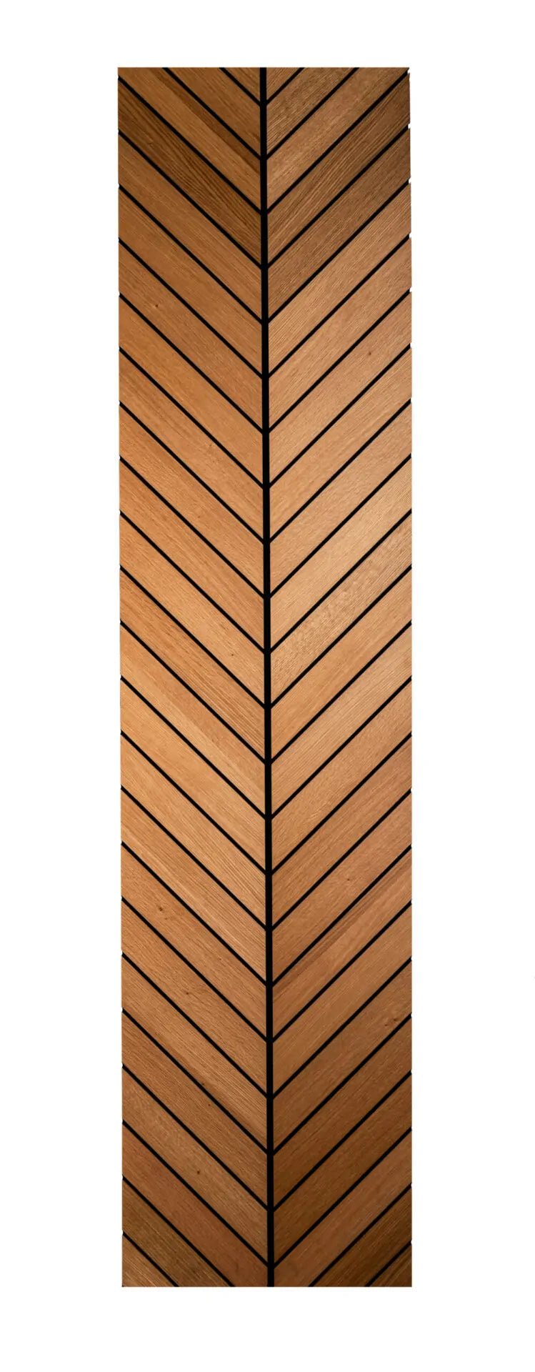 Panneau acoustique en chevron Chêne blanc - Ceramed