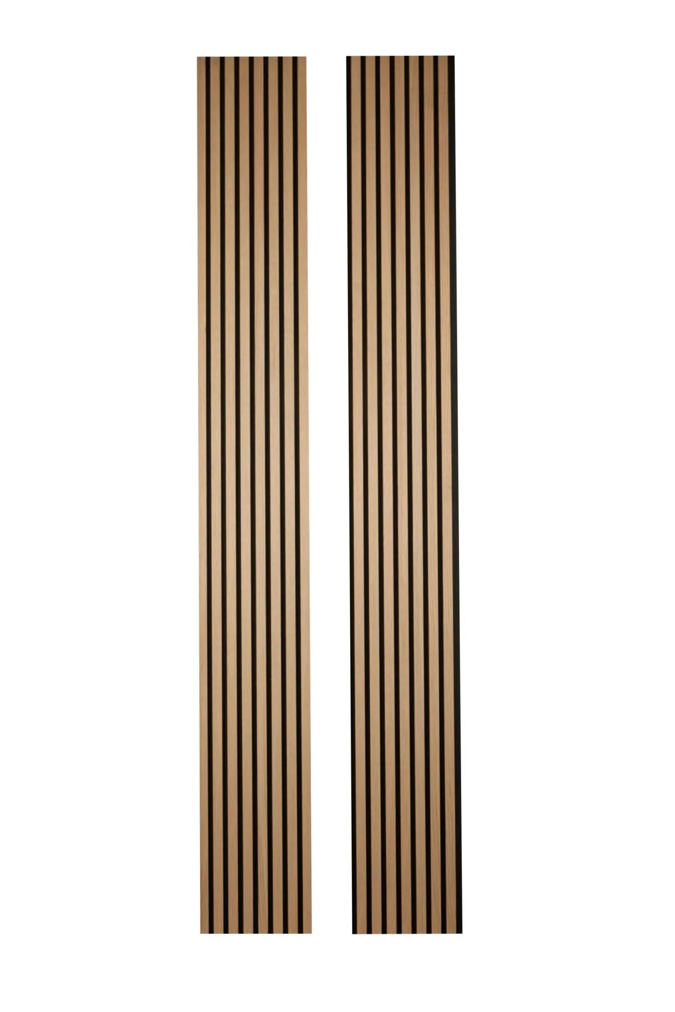 Panneau acoustique en lattes de bois chêne blanc - Ceramed