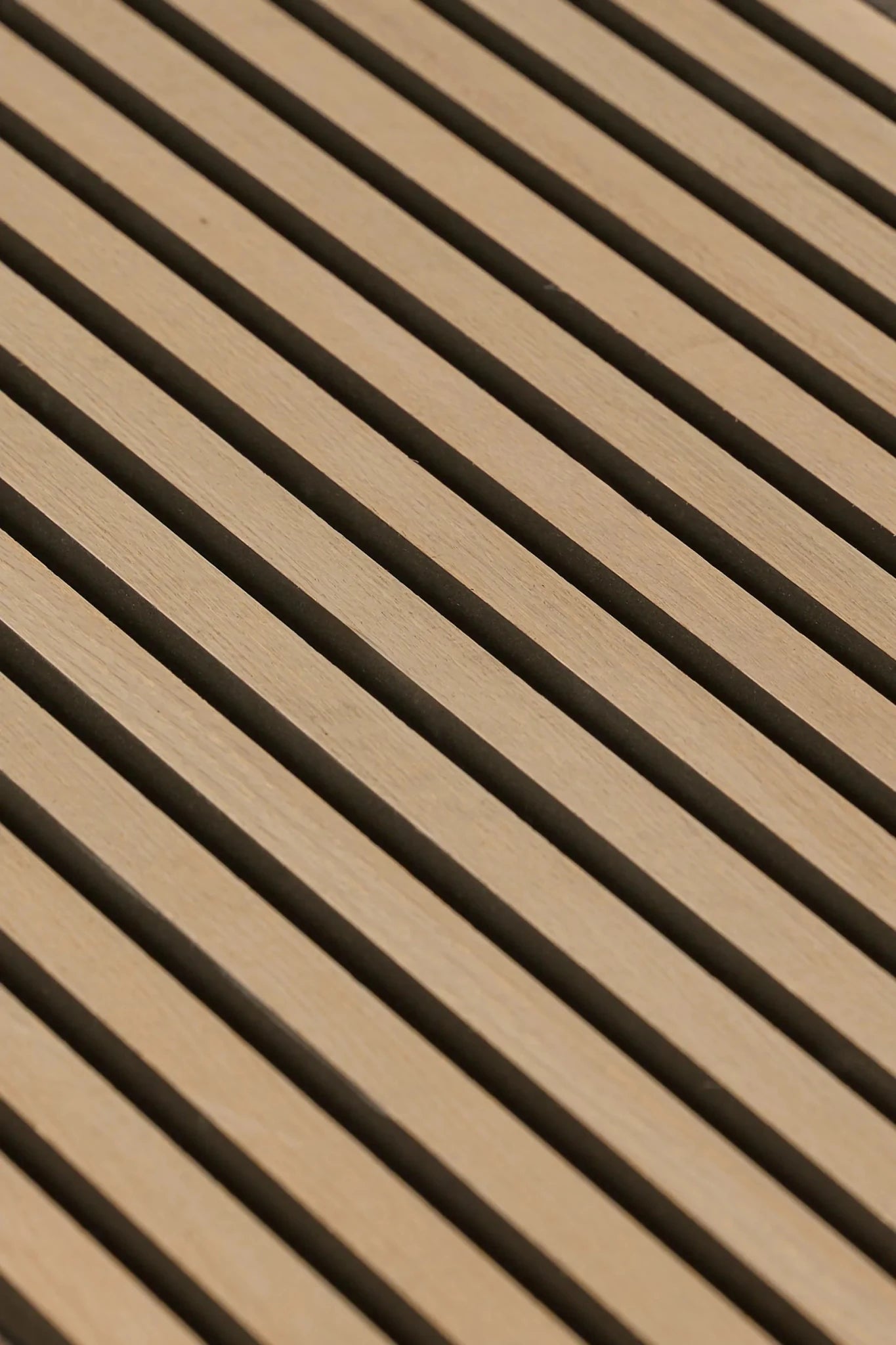 Panneau acoustique en lattes de bois chêne blanc - Ceramed