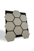 Panneau acoustique hexagones en chêne gris - Ceramed