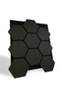 Panneau acoustique hexagones en chêne noir - Ceramed
