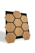 Panneau acoustique hexagones en chêne - Ceramed