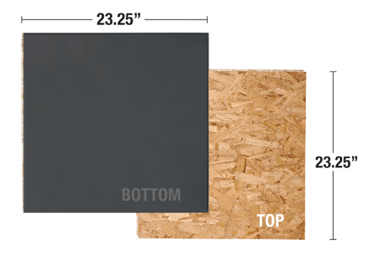 Panneau de sous-plancher isolé 23-1/4" x 23-1/4" - 25 mm (45 pi²) ||FG10041 - Ceramed