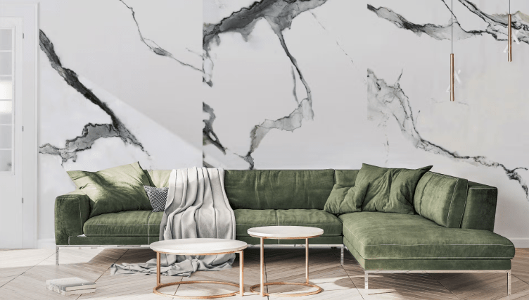Panneau mural COMPOSI 3mm 506 Statuario Mat 36" x 96" - 1/8" (3 mm) - Ceramed