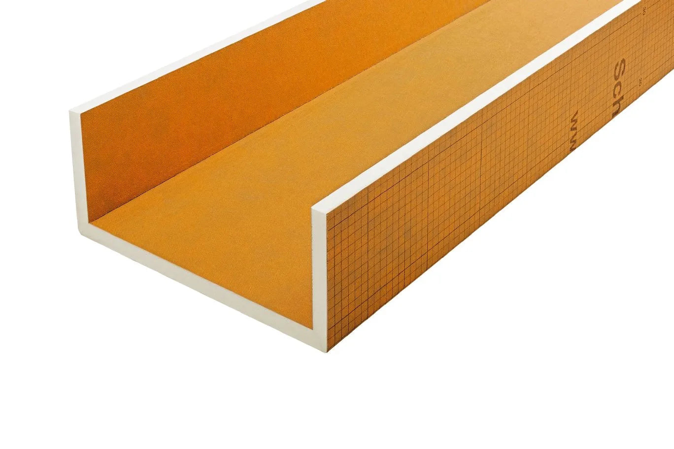 Largeur de 7-7/8" replié 3/4" x 24-1/2" x 96" - Schluter KERDI-BOARD-U Panneau en forme de U ||KB196252440U20