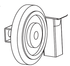 Pearl Abrasive - Accessoire pour rail de guidage de scie roue en caoutchouc