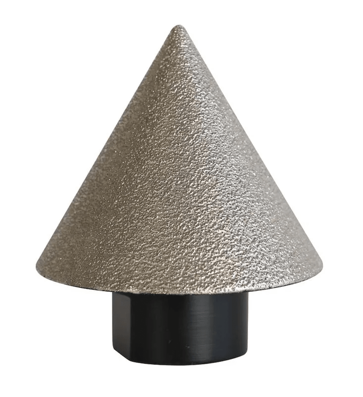 Pearl Abrasive - Fraise conique diamentée brasée humide/sèche 2''