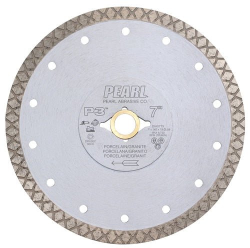 Pearl Abrasive - P3 Lame fine Turbo-X Turbo Mesh 10" x 0.071" x 5/8". 20 mm. 7/8"