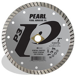 Pearl Abrasive - P3 Lame Turbo à noyau plat pour usage général. contour de 12 mm 4 1/2" x 0.080" x 7/8". 5/8"