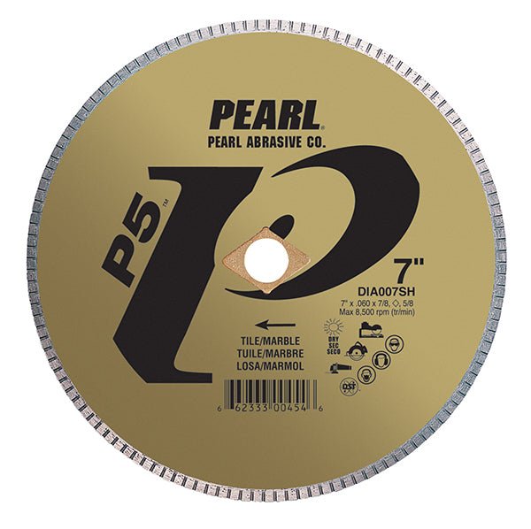Pearl Abrasive - P5 Lame pour tuile et marbre. segment de 5 mm 5" x 0.050"
