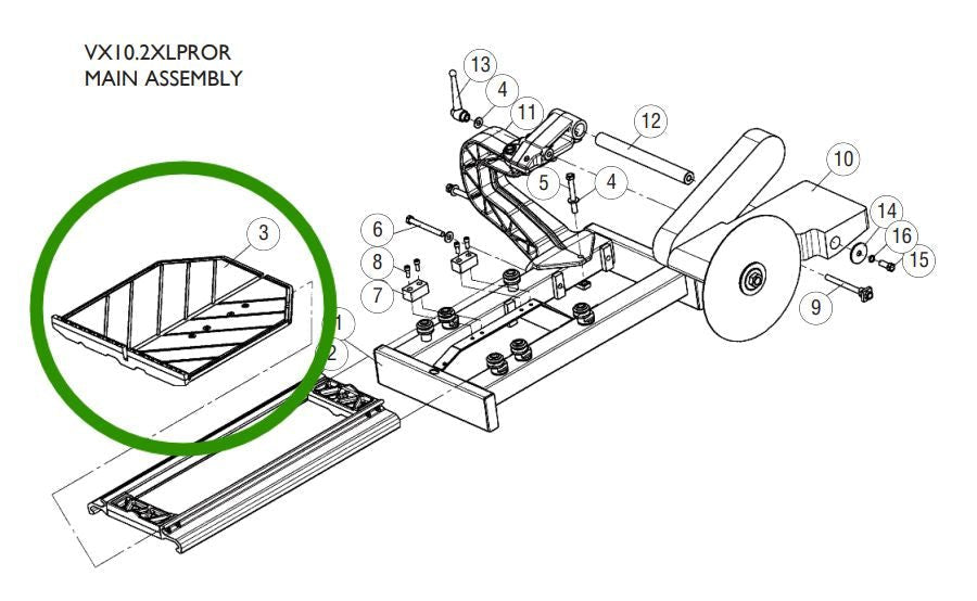 Pearl Abrasive - Table assemblée pour scie à carreaux VX10.2XLPROR