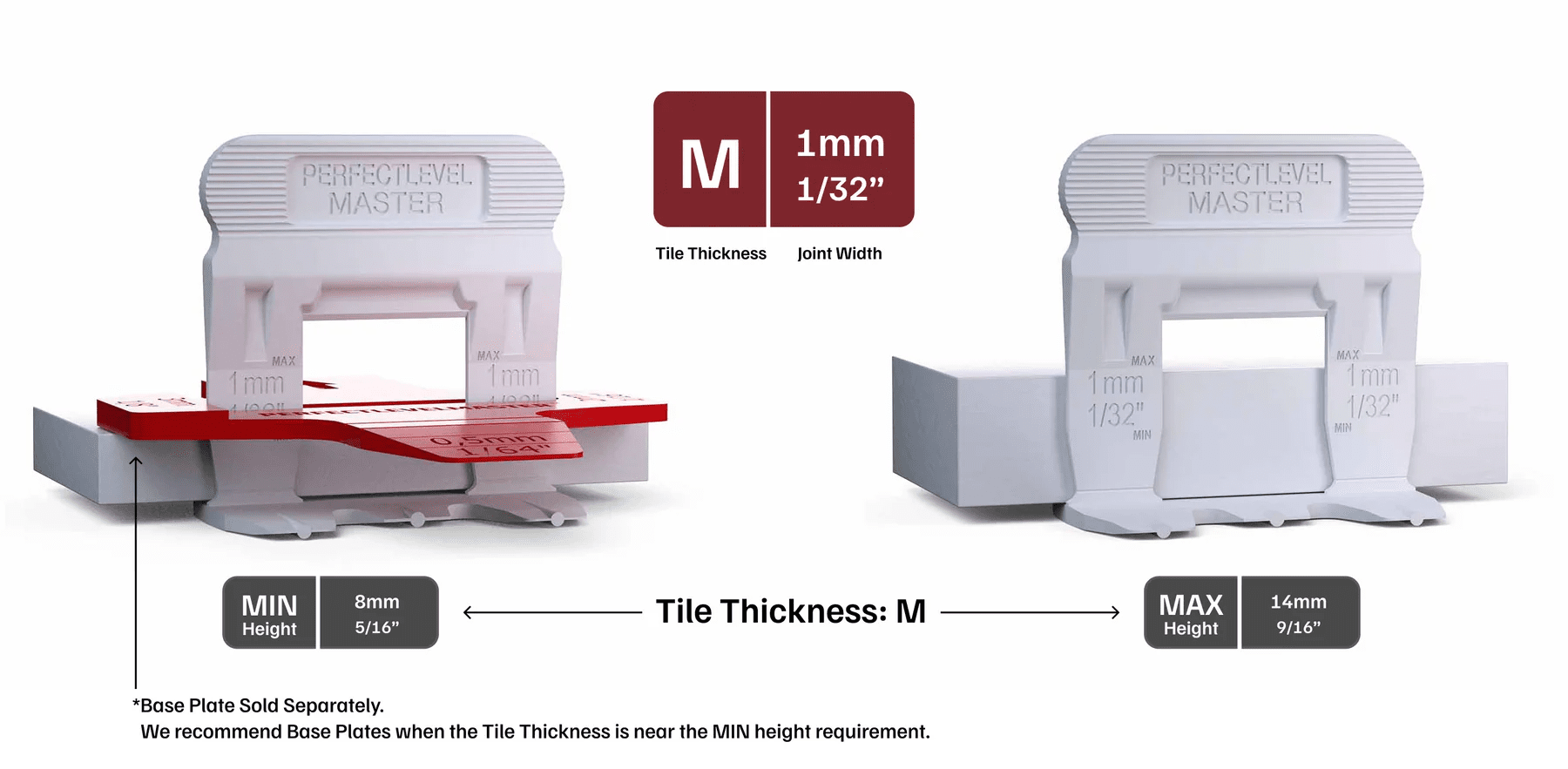 Perfect Level Master - Clips de nivellement T-Lock™ - Ceramed