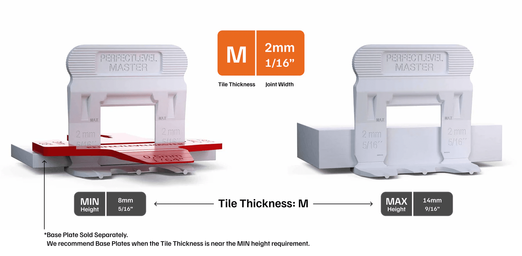 Perfect Level Master - Clips de nivellement T-Lock™ - Ceramed