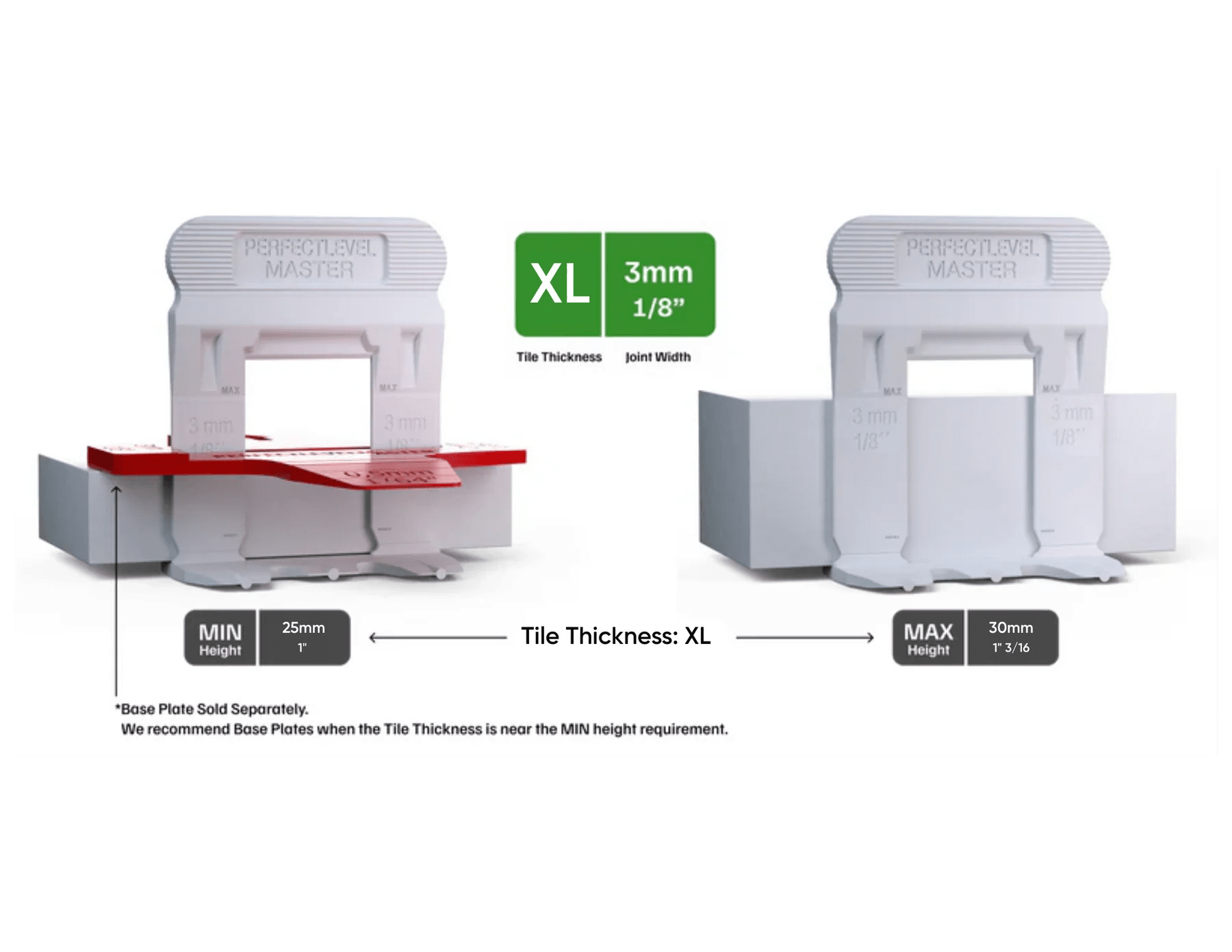 Perfect Level Master - Clips de nivellement T-Lock™ - Ceramed