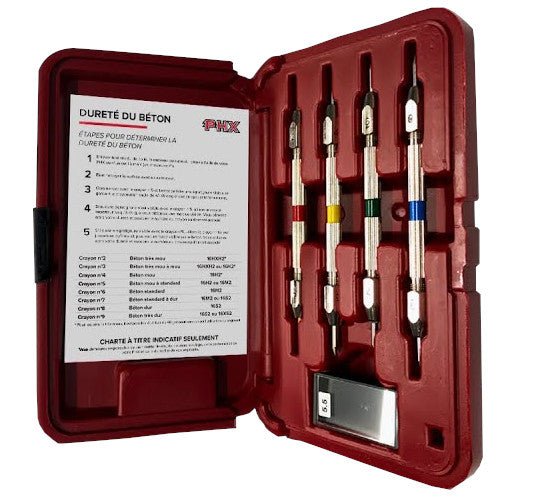 PHX - Kit de test de dureté sur l'échelle de Mohs