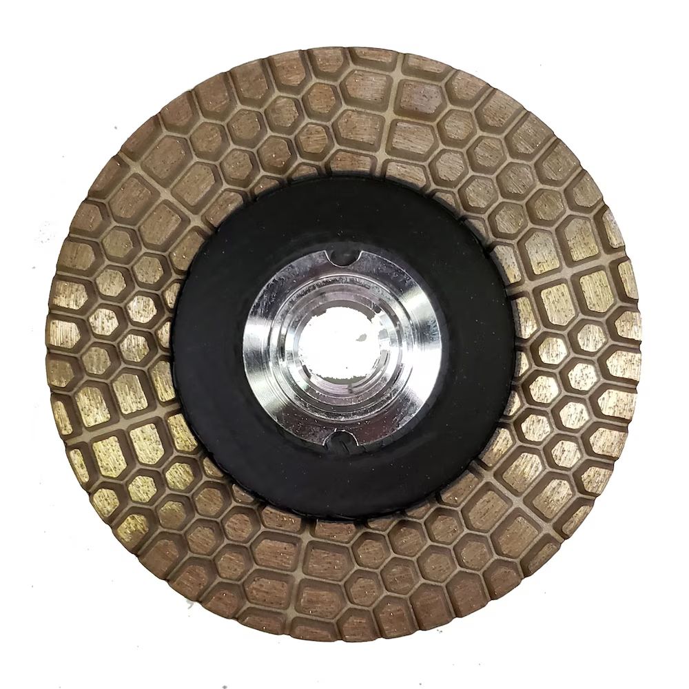 Piranha - Disque de meulage Fiber Cup avec segments d'alligators à grains fins 4"
