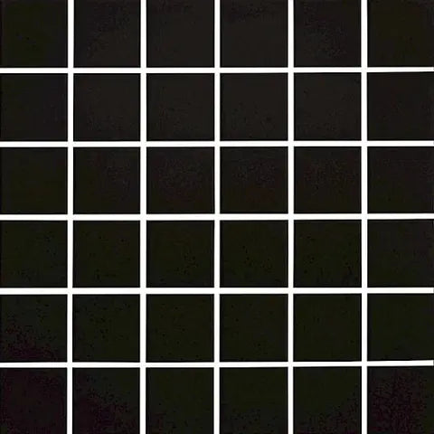 Centura - PLAIN / TECHNO - Carreau de céramique - noir MAT 12 po x 12 po x 6 mm