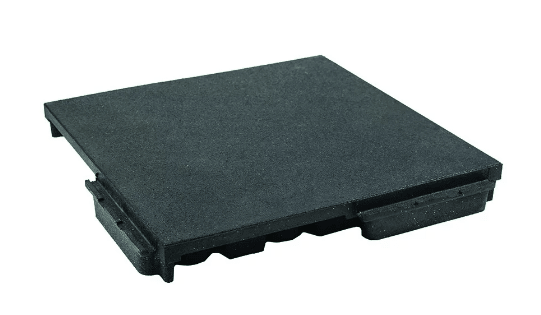 Pliteq - Fit10 Tuile Puzzle 23x23x10mm Gris Argen