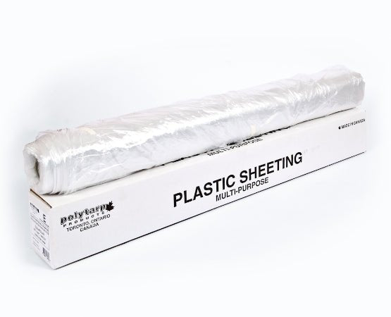 Polytarp - Film en polyéthylène multi-usage Leger, clair, 10' x 1000 sq. ft