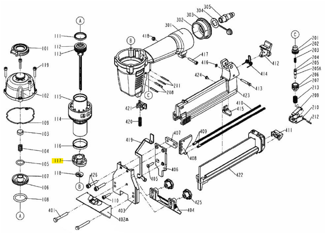 Primatech - Pare-choc pour agrafeise Q180
