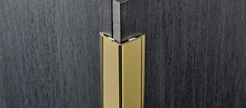 Progress Profiles - Moulure de protection de coin avec adhésif Proedge OT laiton poli (20 mm) 25/32" x 25/32" x 8' 10-5/16"