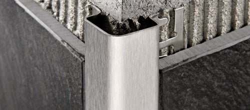 Progress Profiles - Moulure de protection de coin Probord acier inoxydable satiné (10 mm) 3/8" x 8' 10-5/16"