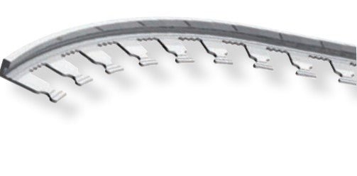 Progress Profiles - Moulure décorative pour bordure de céramique Proterminal Curved aluminium naturel (20 mm) 25/32" x 8' 10-5/16"