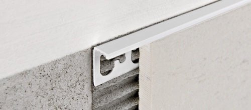 Progress Profiles - Moulure décorative pour bordure de céramique Proterminal PVC #01 blanc (12.5 mm) 1/2" x 8' 10-5/16"