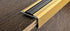 Progress Profiles - Nez de marche avec insert noir Proend INS aluminium anodisé or (28 mm) 1-3/32" x 8' 10-5/16"