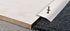 Progress Profiles - Profilé d'extrémité/raccord Prolevall 305 avec adhésif en acier inoxydable 5 x 30 mm