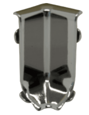 Progress Profiles - Raccord interne plinthe 40 PVC h:40 mm plastique laq. acier satiné c. (paquet de 5)