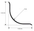 Progress Profiles - Raccord Proround avec film protecteur en acier inoxydable satiné 35 mm