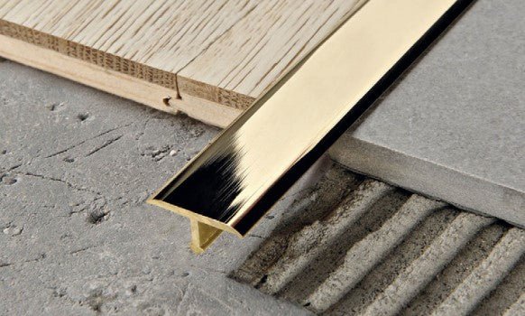 Progress Profiles - Slim Trim Procover laiton chromé (9 mm) 11/32" x 1-1/32" x 8' 10-5/16"