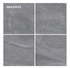 ProSolutions - Plancher de céramique Ecostone Alpi Graphite 60 cm x 60 cm