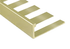 Prova - Bordure de tuile plate Contour Laiton brillant 1/2" (12.5 mm) x 8'
