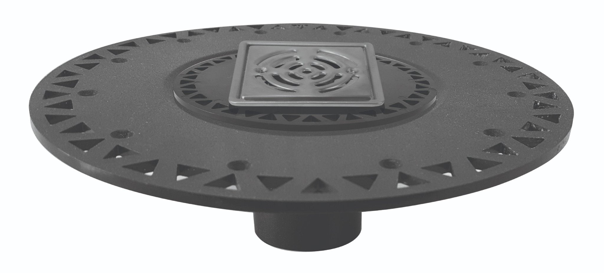 Prova - Drain ABS avec grillage chrome - 4" x 4"