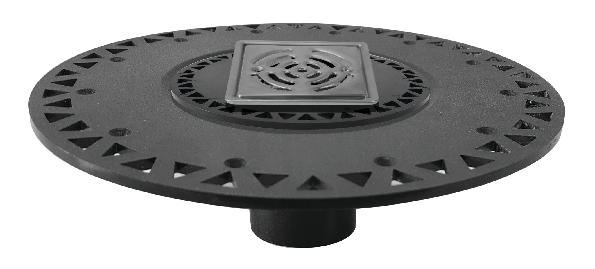 Prova - Drain ABS avec grillage en acier inoxydable - 4" x 4"