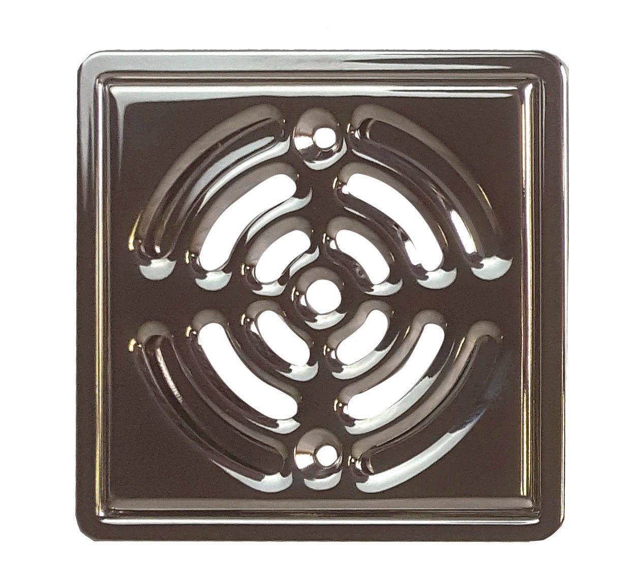 Prova - Grille de drain pour douche, Chrome - 4" x 4"