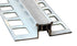 Prova - Joint de dilatation en aluminium à usage intensif, Finition d'usinage avec insertion en vinyle grise - 3/8" x 8'