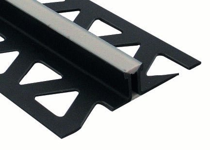Prova - Joint d'expansion de surface PVC avec insert en vinyle gris - 1/2" x 8'