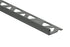Prova - Moulure décorative pour bordure de céramique Pro-Coat aluminium à revêtement en poudre Gris Tonnerre mat - (8 mm) 5/16" x 8'